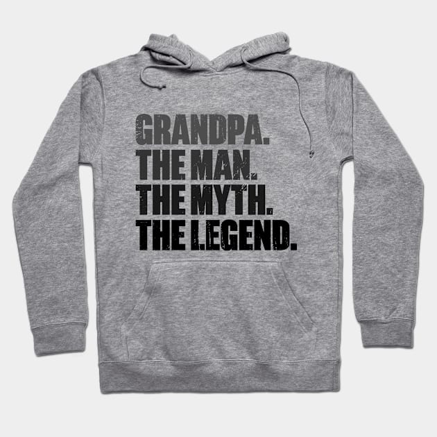 Grandpa The Man The Myth The Legend Retro Hoodie by DLEVO